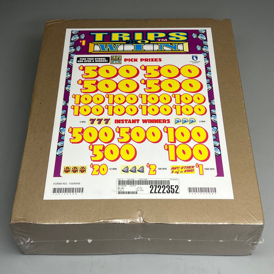 SPECIALTY MANUFACTURING Trips to Win 8160 Cards 3.875"x1.875"