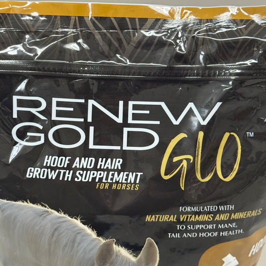 RENEW GOLD Glo Hoof And Hair Growth Supplement For Horses 7.5 lbs RGGLO7.5 BB 07/26