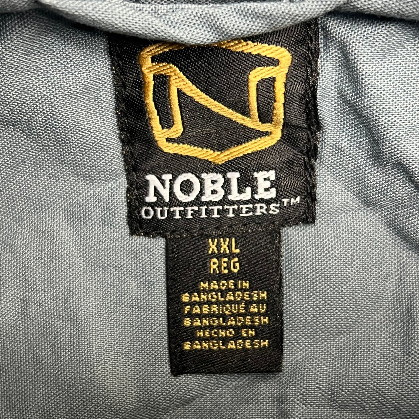NOBLE OUTFITTERS Short Sleeve Weathered Work Shirt Men's Sz XXL-R Light Blue 12005