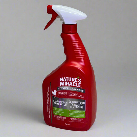 ZA@ NATURE'S MIRACLE (2 PACK) Advanced Stain & Odour Eliminator 946 ml, Red G