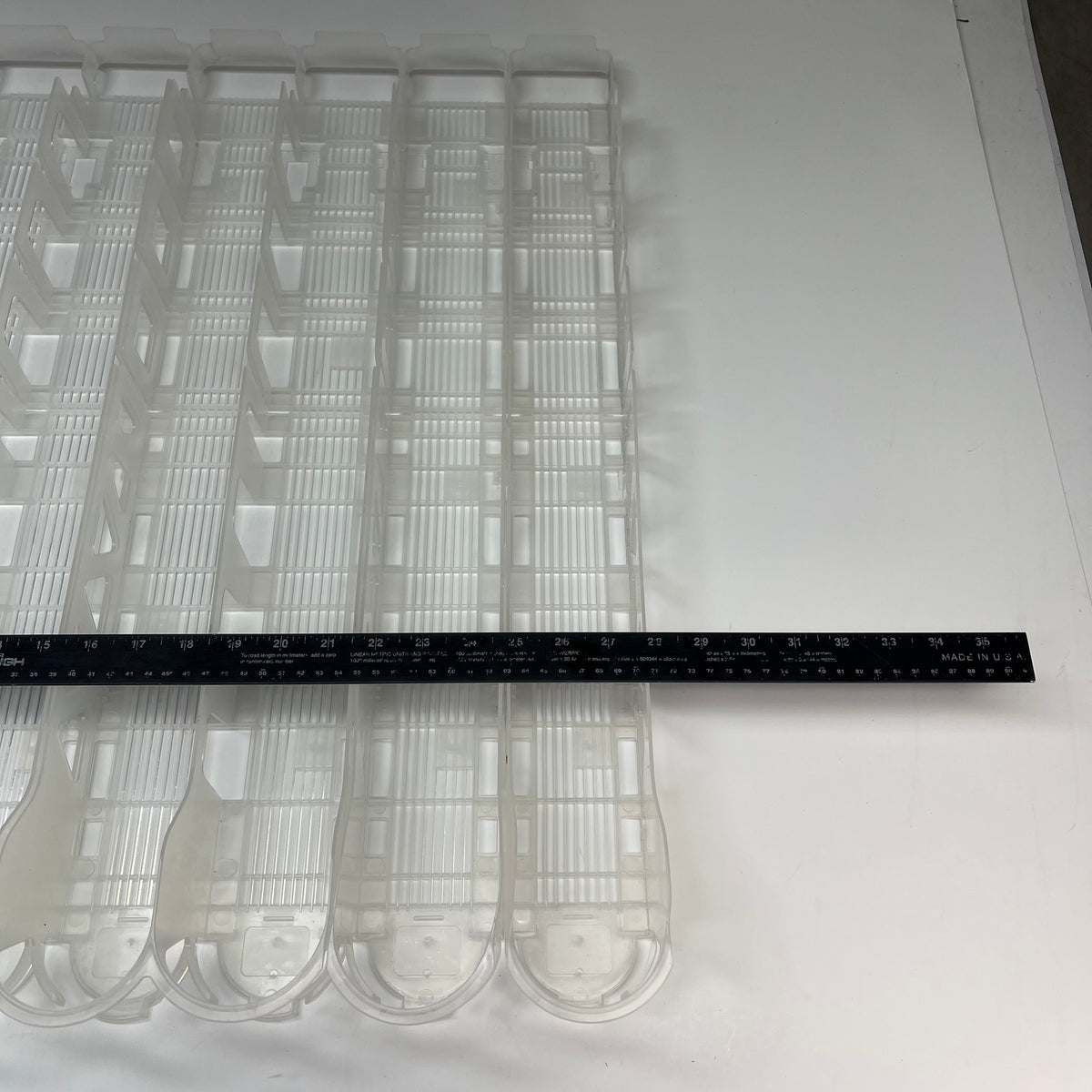 ZA@ VISI-SLIDE Adjustable Beverage Holders for Retail & Vending Machine Clear