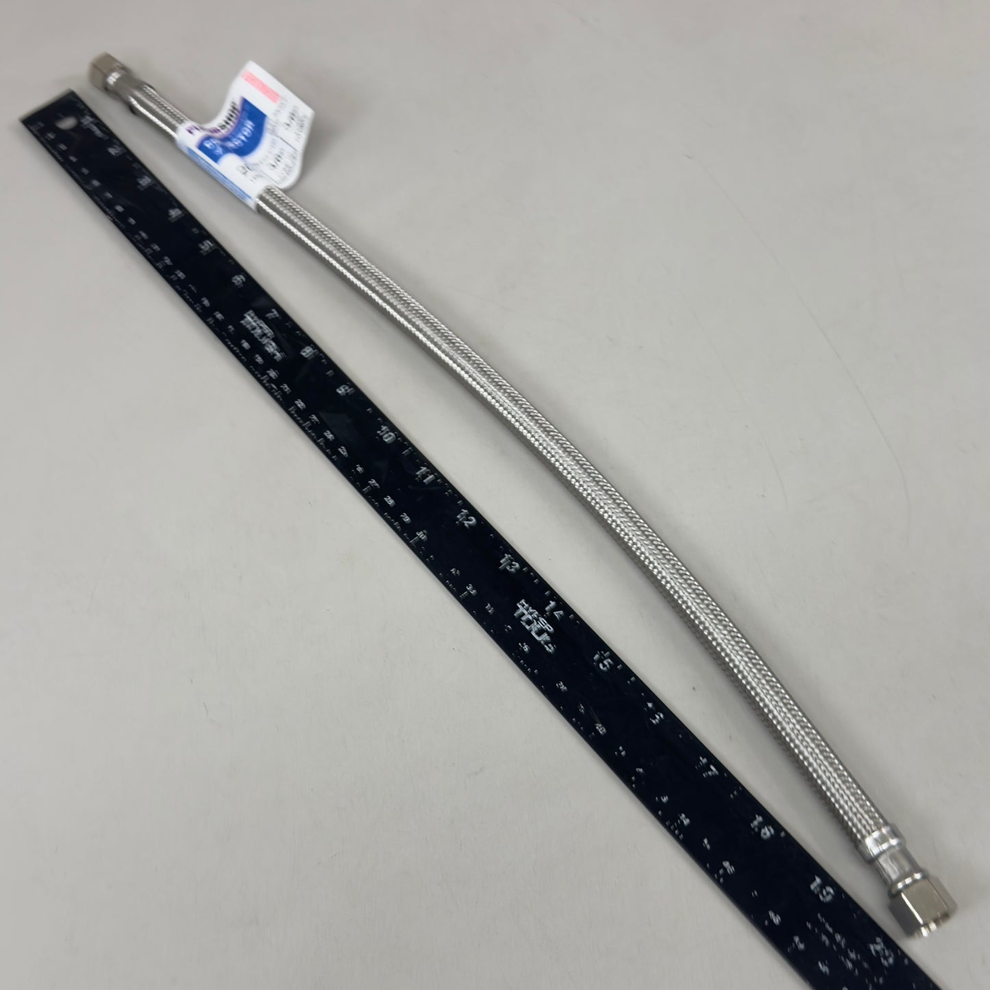 PLUMBSHOP (5 Pack) Braided Stainless Steel Faucet Connector 3/8" Compression X 1/2" FIP PLS1-20A-F