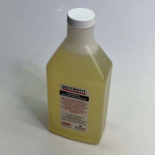 MBM DESTROYIT (2 PACK) Specially Blended Shredder Oil 1 Quart Clear ACCED21/6