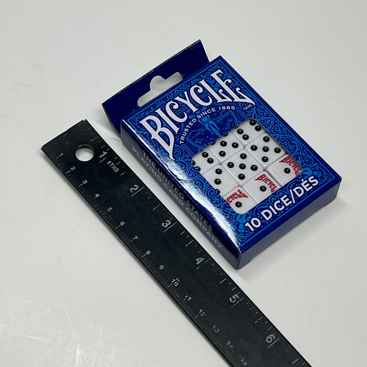 ZA@ BICYCLE (2 PACK, 10 EACH) Playing Rolling Dice 6 Sided Black/White