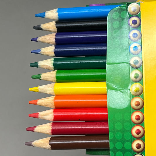 CRAYOLA (12 PACK) Wood Colored Pencils Long Pre Sharpened 12 Pencils Per Package