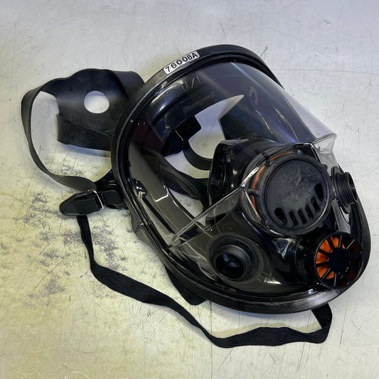 HONEYWELL Full Facepiece W/ 5 Strap Headband Dual Cartridge Sz M/L Black 760008A