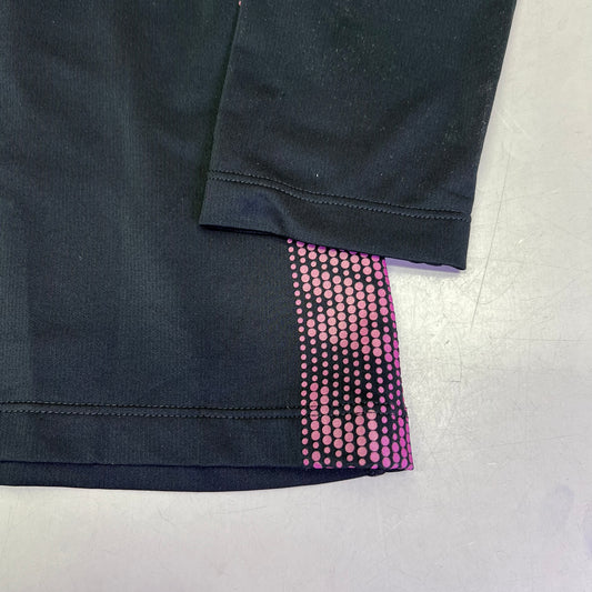 NIKE Nike Pro Warm Sweat Wicking Half Zip Jacket Slim Fit Women's Sz L Black