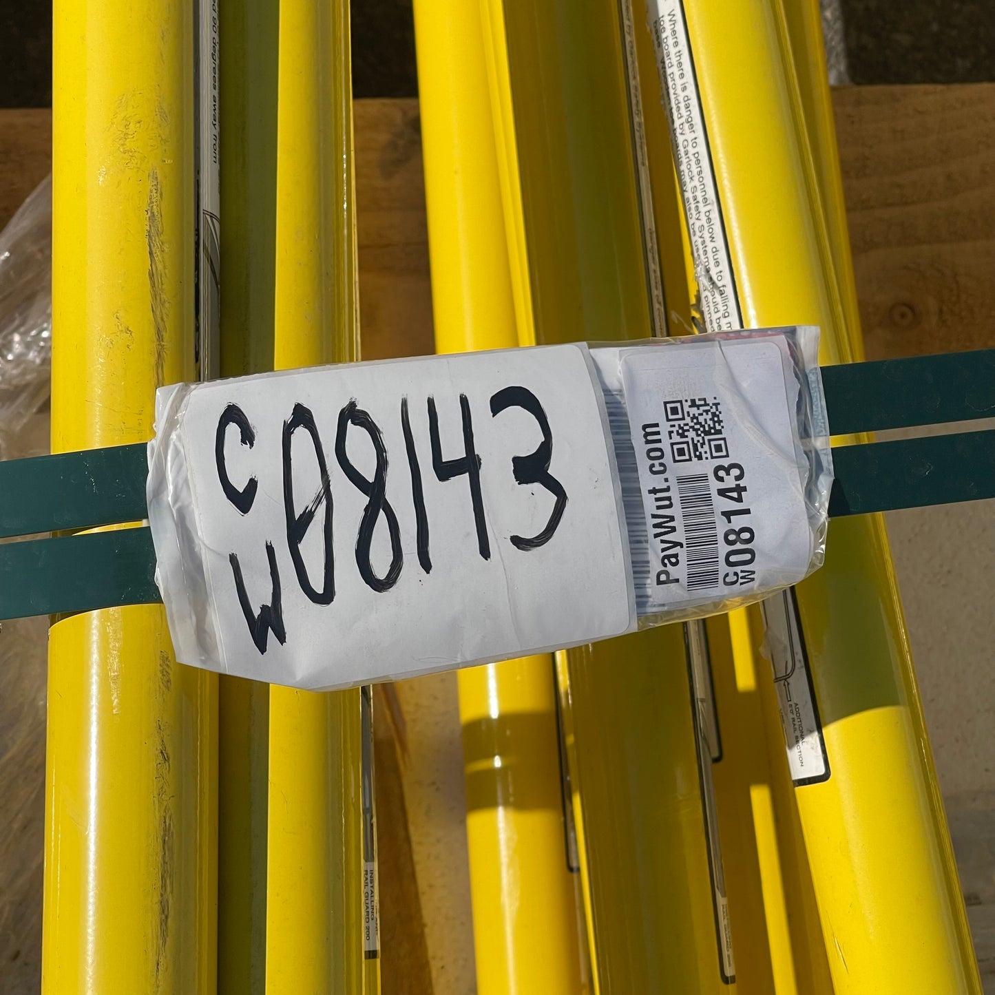 GARLOCK Stack of Yellow Steel Gates (AS-IS)