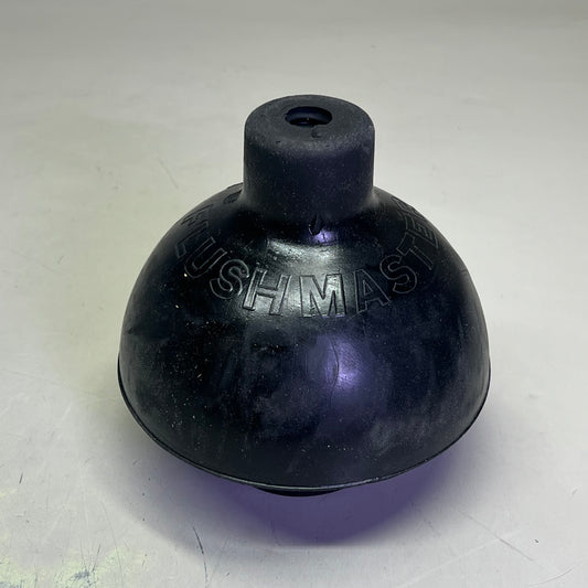 ZA@ FLUSH MASTER Toilet Plunger W/ Wooden Handle 6" Dia x 19" Handle Black 9200W-LA001