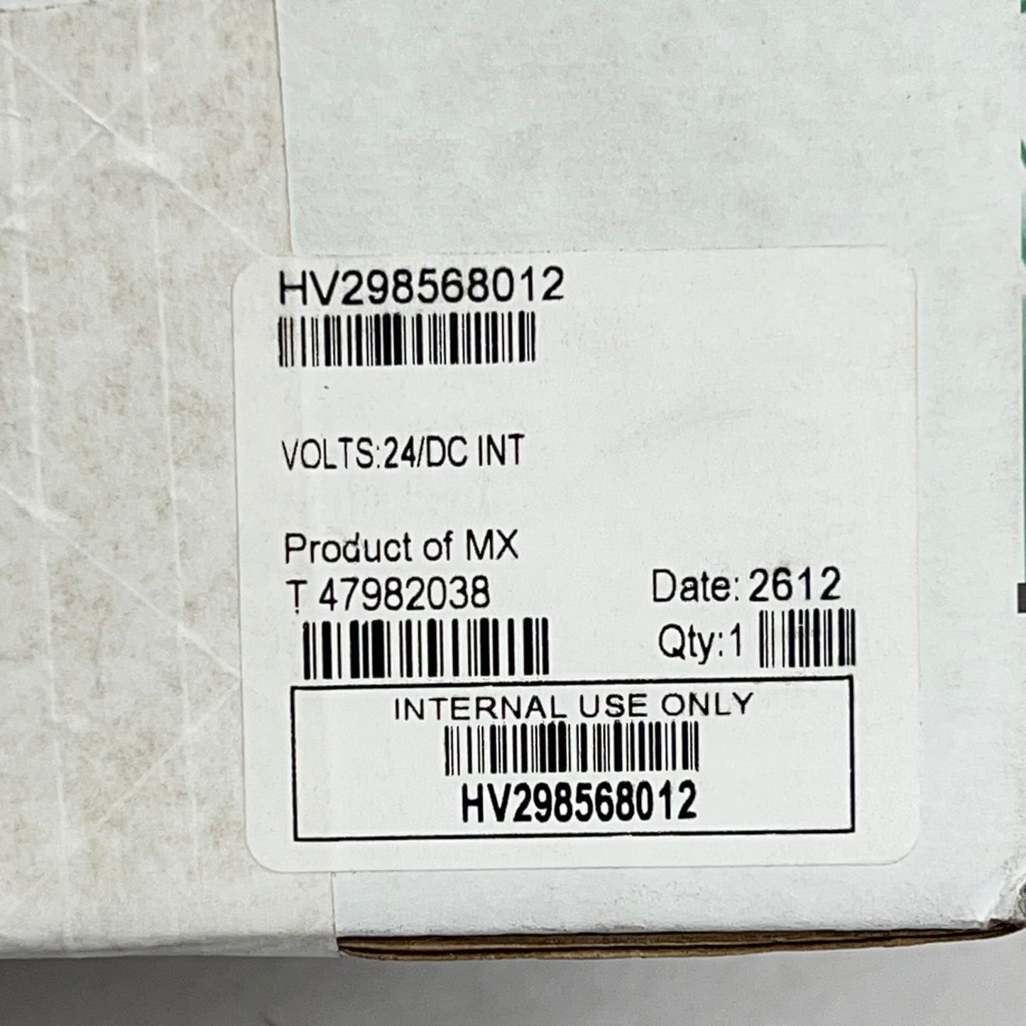ASCO Low Temperature Gas Shutoff Valve Peak & Hold Design 24/DC INT HV298568012