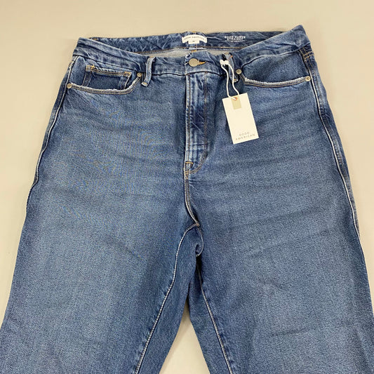 GOOD AMERICAN Good Curve Straight Jeans Women's Sz 15 Indigo737 GCST220T