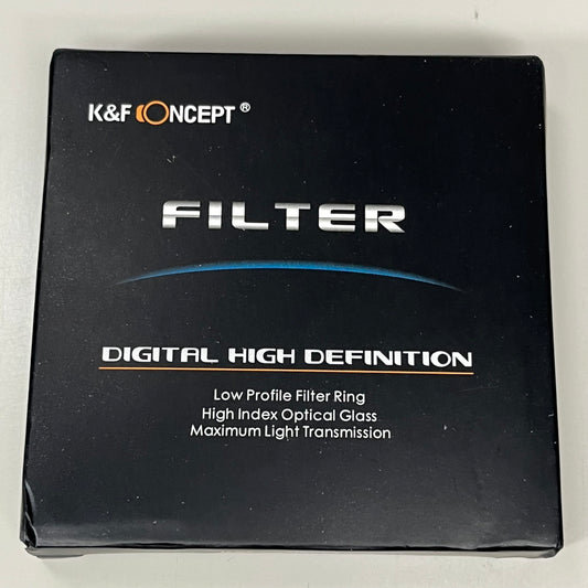 K&F CONCEPT Low Profile Filter Ring 67mm Filter Digital High Definition ND2-ND400 (New)