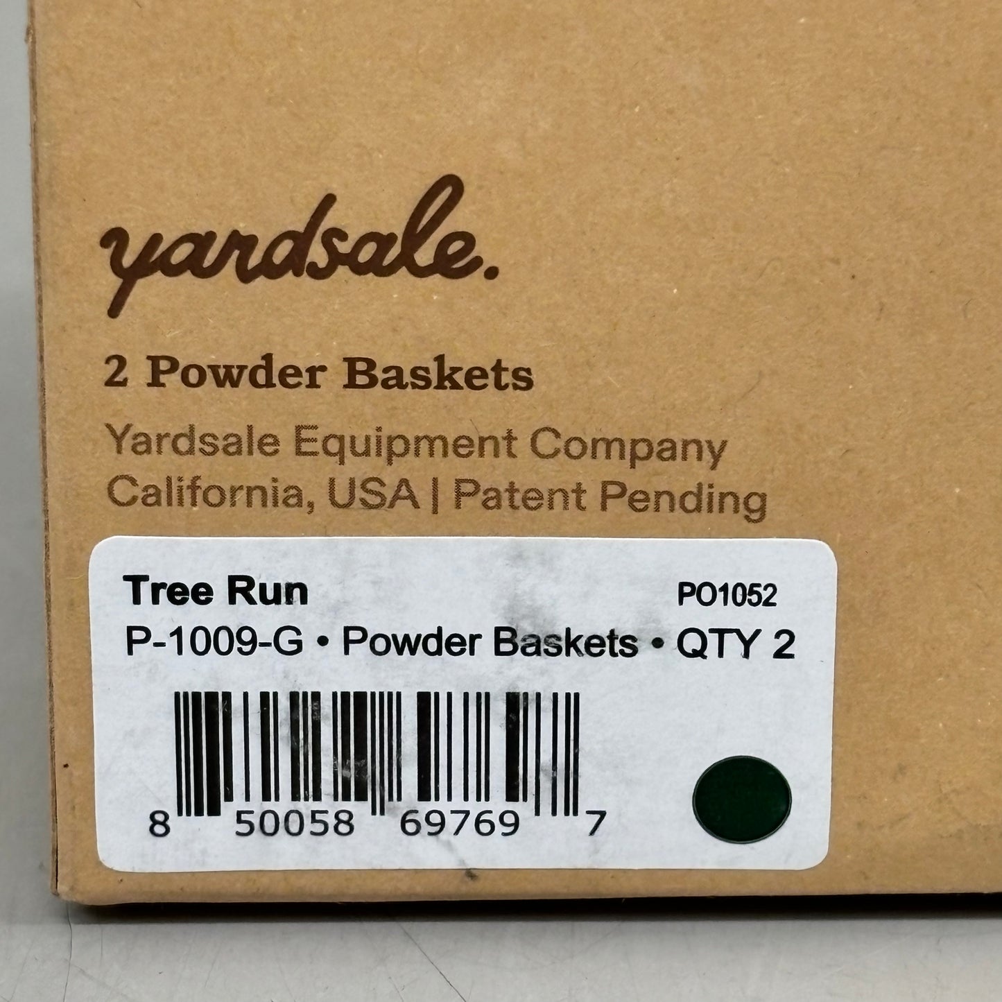 YARDSALE (SET OF 2) Flexible Powder Baskets Magnetic 3/4 Design Treen Run P1009G