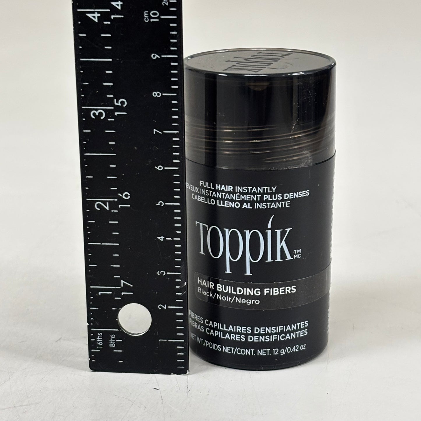 TOPPIK Safe & Natural Hair Building Fibers All Hair Types 0.42 oz Black 548115