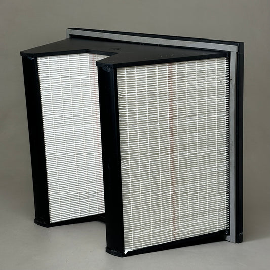 GRAINGER V Bank Air Filter Fiberglass Plastic Downstream Face 24x24x12 33E916