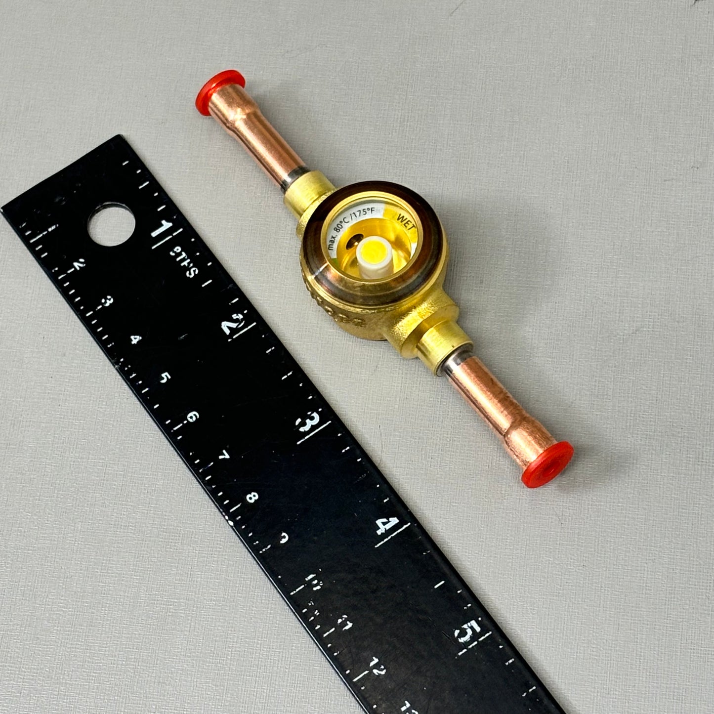 DANFOSS Sight Glass HVAC Monitoring Refrigerant Level 1/4" x 1/4" ODF 014L0181