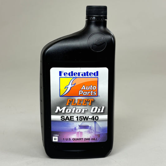 FEDERATED (12 PACK, 1 QUART EACH) Heavy Duty Fleet Motor Oil SAE 15W-40 527-6405