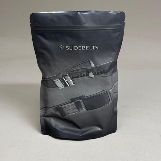 SLIDEBELTS Black Leather Belt Strap (Without Buckle)