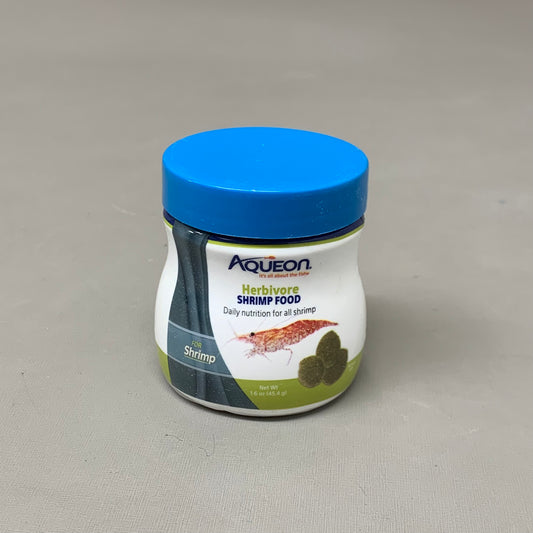 ZA@ AQUEON (18 Pack) Plant Based Underwater Feast Herbivore Shrimp Food 1.6 oz
