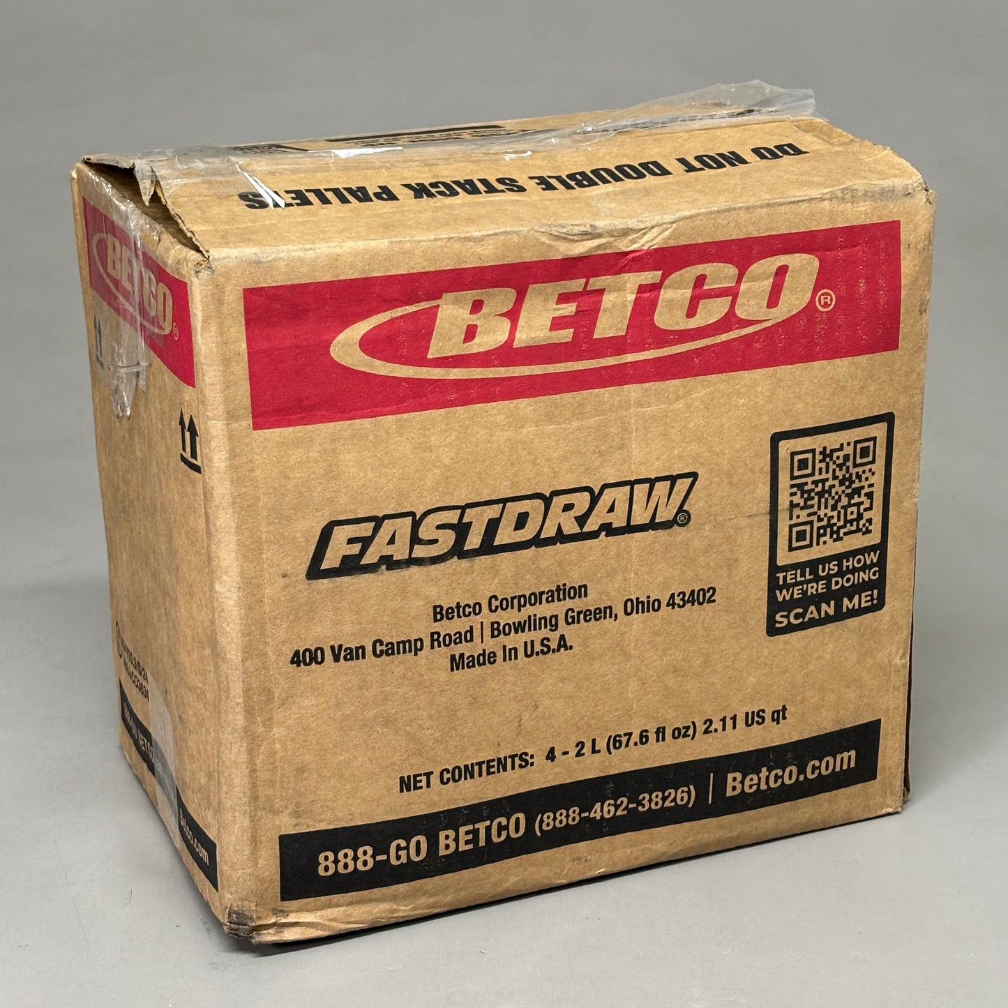 BETCO (4 PACK, 2 LITER EACH) Green Earth Daily Floor Cleaner Fastdraw 20 53647