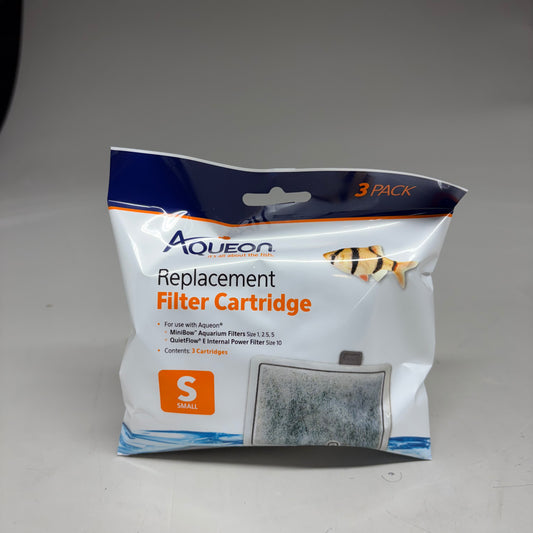 AQUEON (6 PACK) Replacement Filter Cartridges Size Small For Fish Tanks