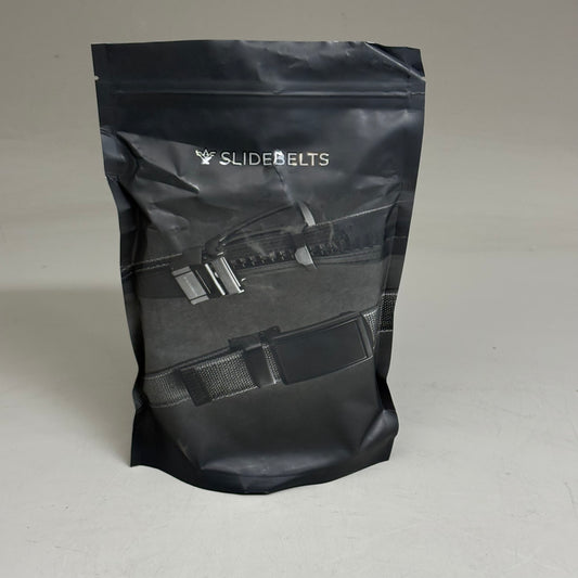 SLIDEBELTS Black Leather Belt Strap (With Buckle)