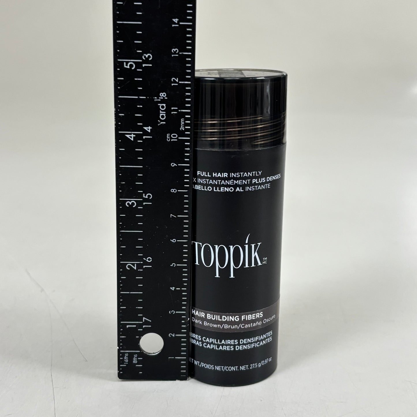 TOPPIK Safe & Natural Hair Building Fibers All Hair Types 0.97 oz Dark Brown