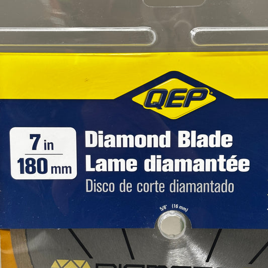 QEP Premium Diamond Gold Blade For Wet Cutting Porcelain & Ceramic Tile 7" 6-7003Q