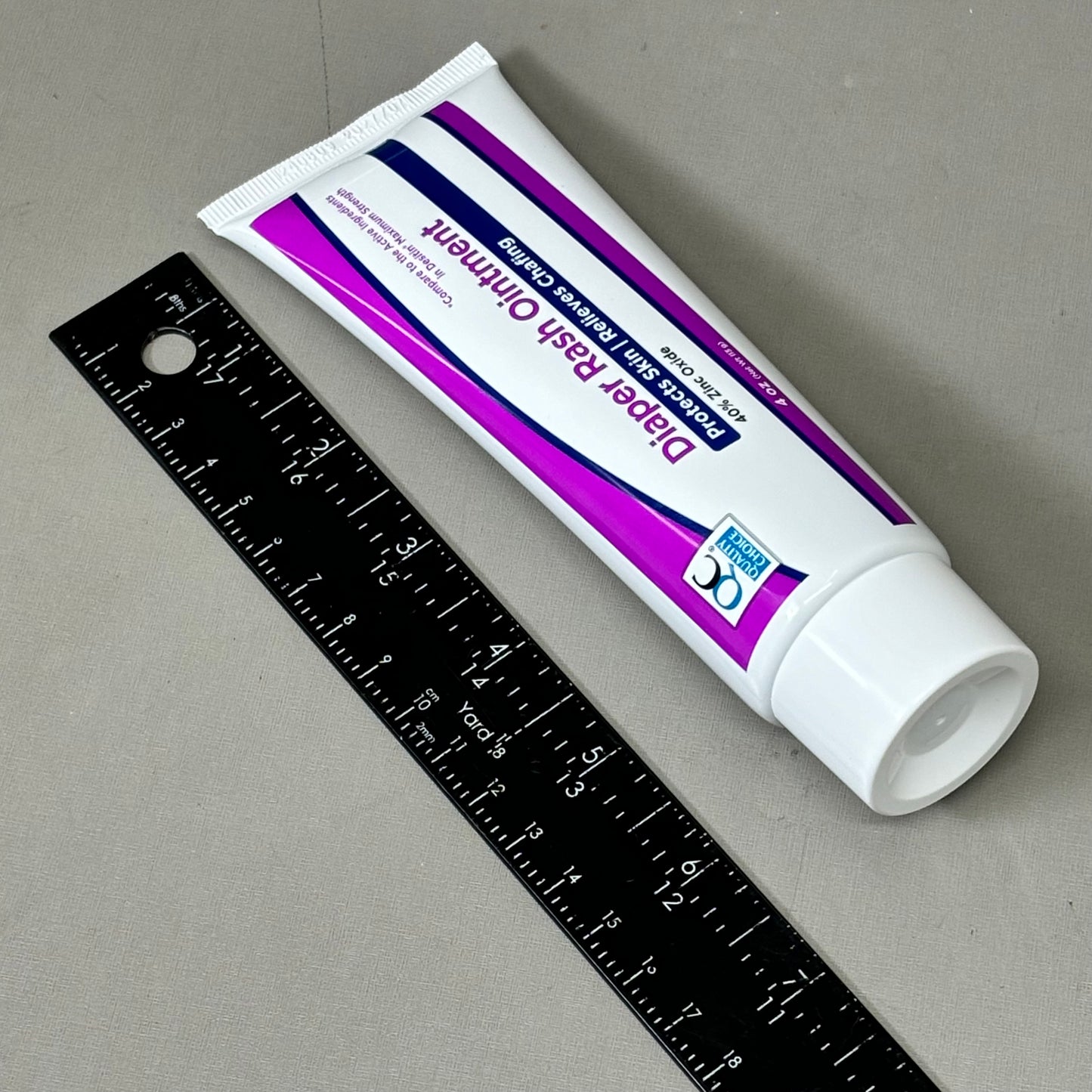 QUALITY CHOICE (2 PACK) Diaper Rash Ointment 40% Zinc Oxide 4 oz BB 07/27 98727