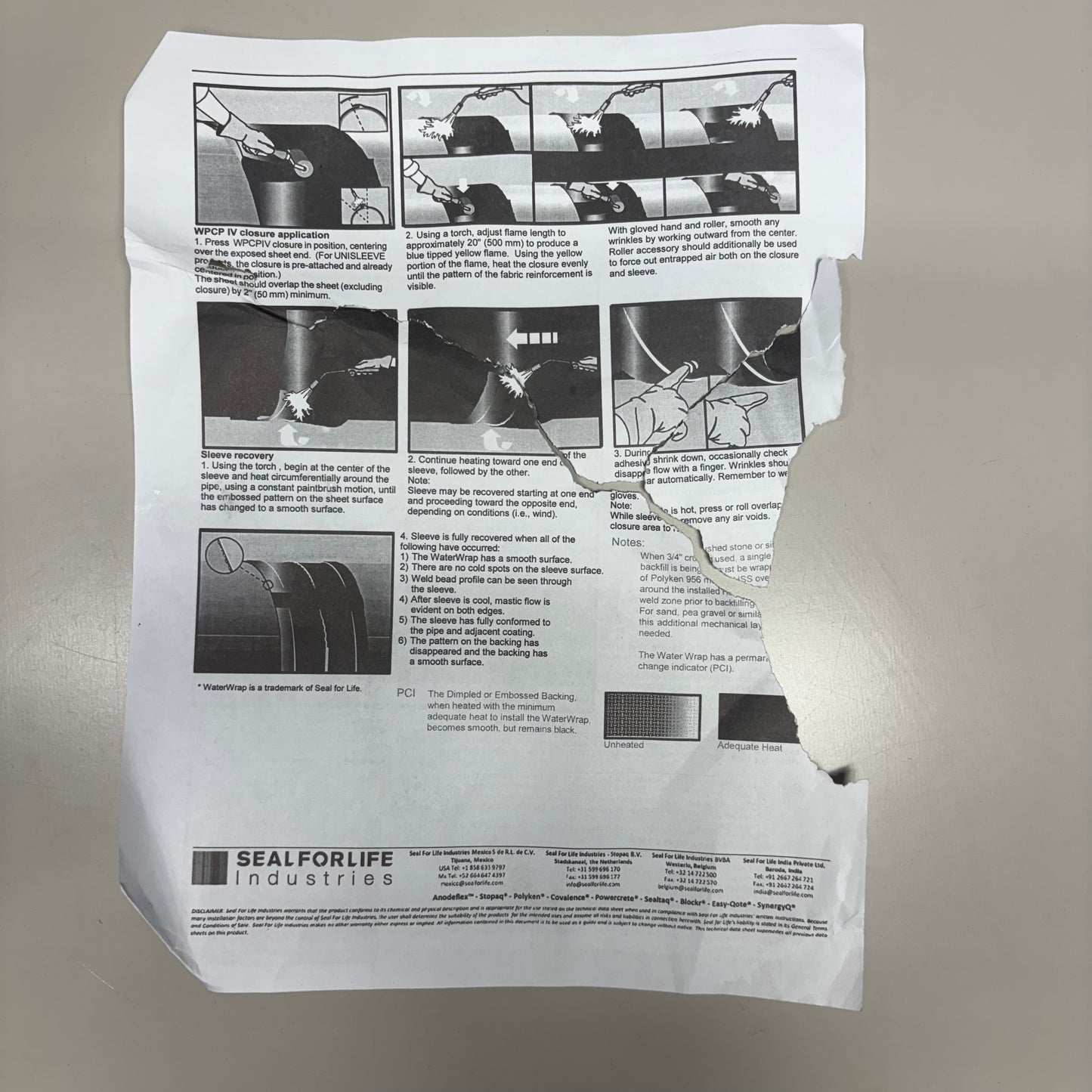 COVALENCE (4 PACK) Water Wrap Shrinkable Heat Sleeves 50105795