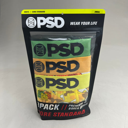 PSD (3 PACK) Warface Men's Boxer Briefs Small WF FACES