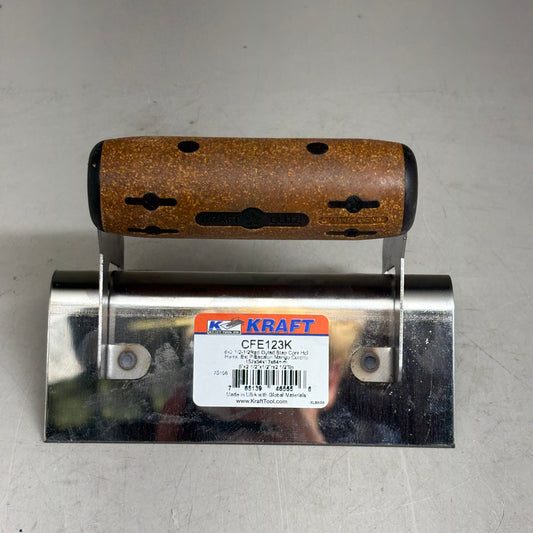 KRAFT TOOL CO Elite Series Five Star Outside Step Tool Cork Handle 6x2-1/2 1/2R