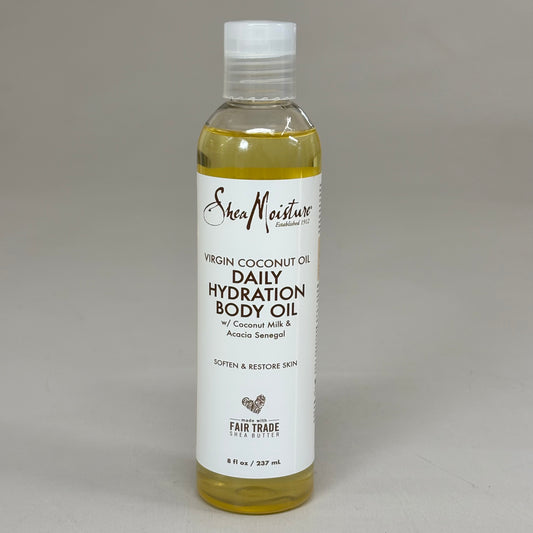 SHEA MOISTURE (2 PACK) 100% Virgin Coconut Oil Daily Hydration Body Oil 8 fl oz Tan 68633007