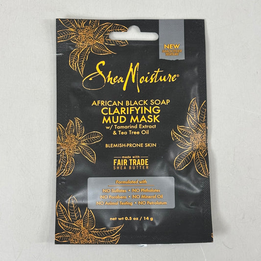 SHEA MOISTURE (6 PACK) African Black Soap Clarifying Mud Mask 0.5 oz 68735374