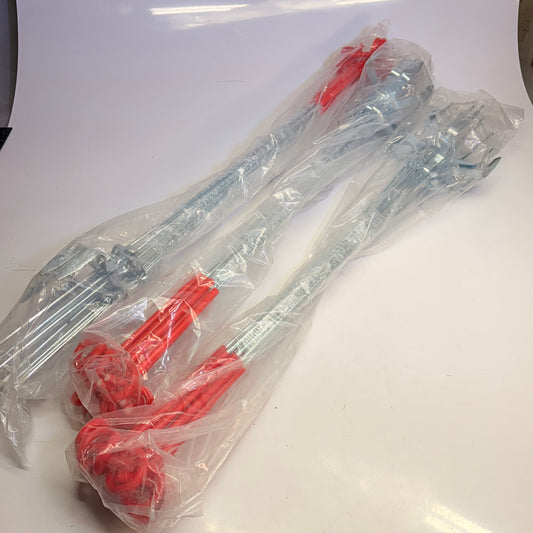 ZA@ FENSMILE (24 PACK) Fence Shock Systems Pig Tail Galvanized 41 in Red (New-AS-IS)
