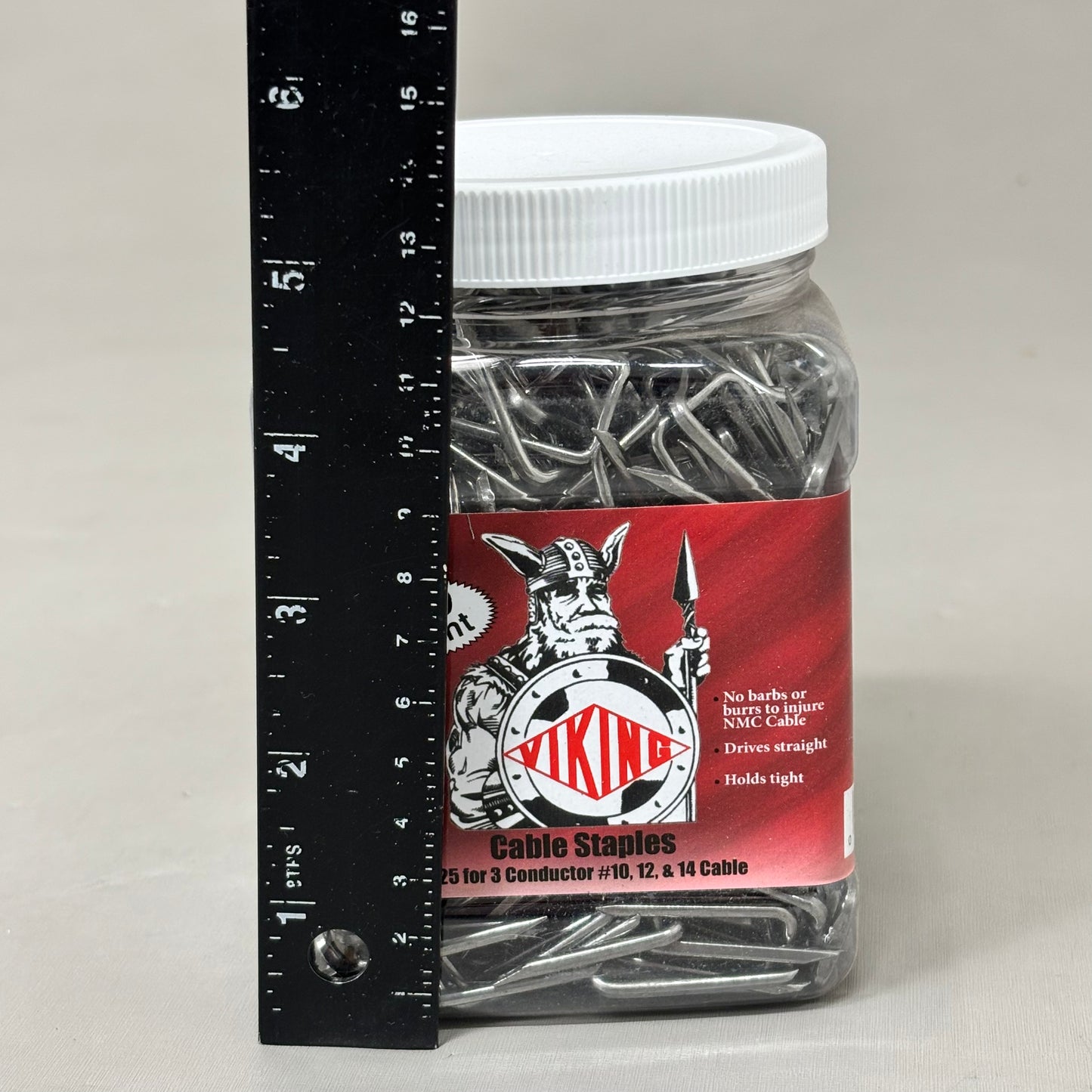 VIKING 450 Count! CABLE STAPLE JAR 14-12-10 NMB C704148
