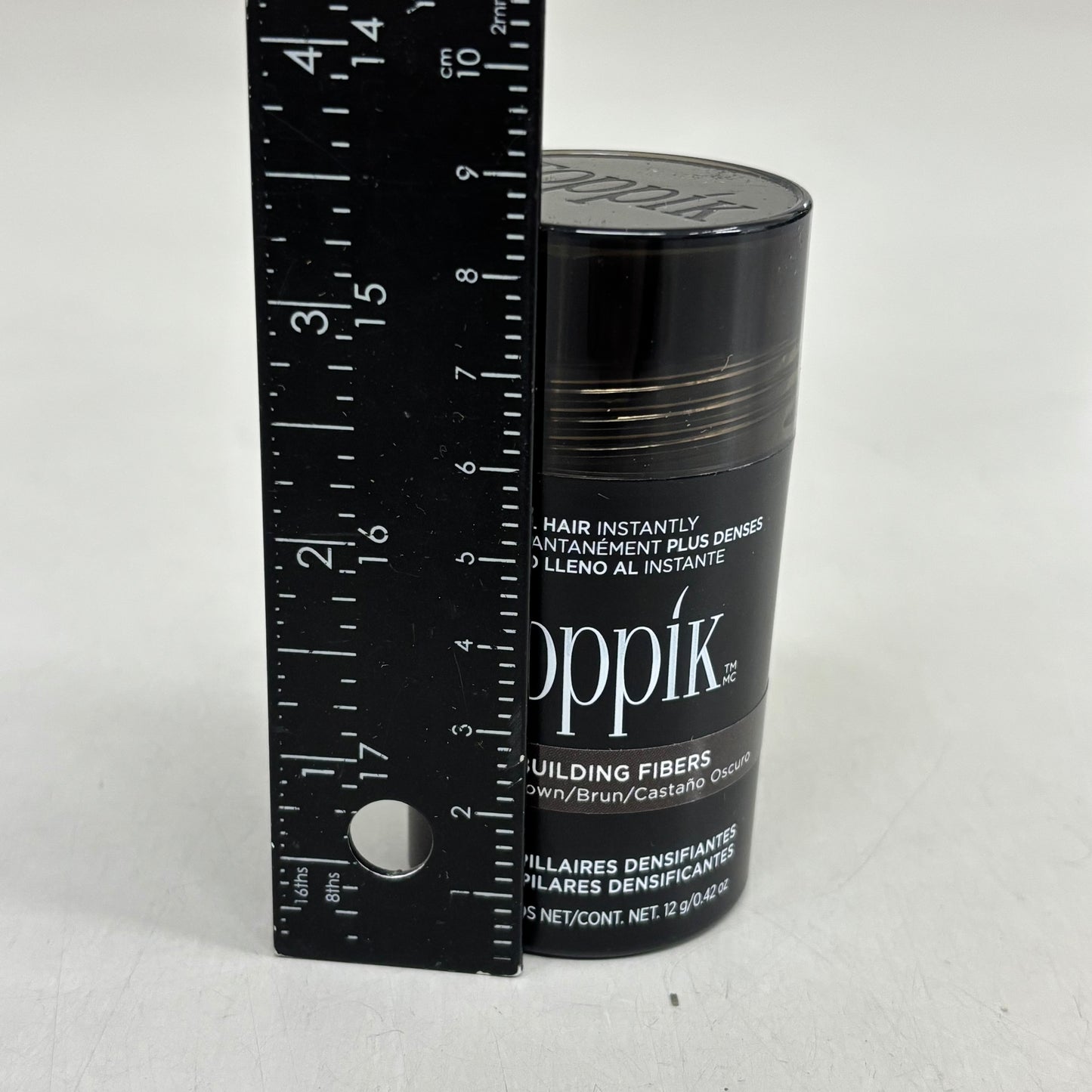 TOPPIK Safe & Natural Hair Building Fibers All Hair Types 0.42 oz Dark Brown