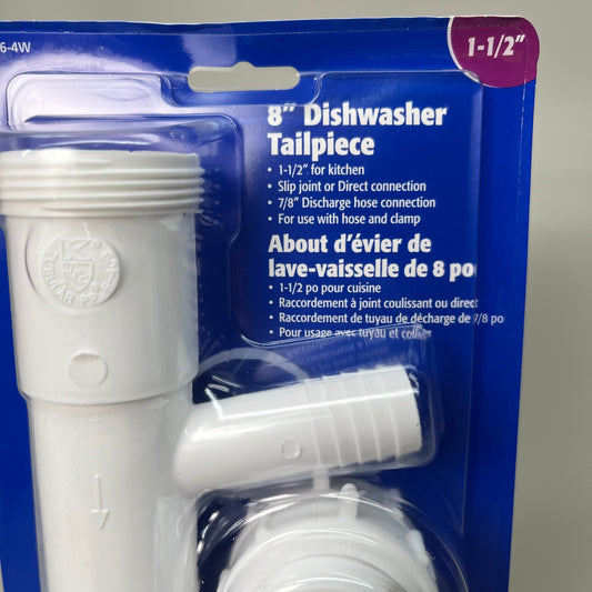 PLUMB PAK Branch Dishwasher Tailpiece SJ/DC 1 1/2" 7/8" PP66-4W