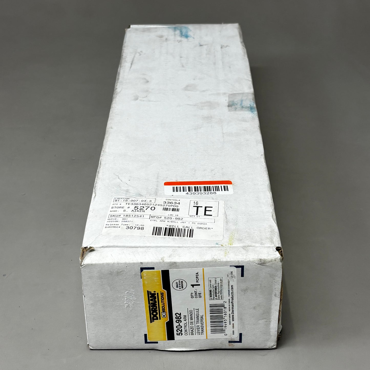 DORMAN Front Passenger Side Lower Reward Control Arm OE Solutions 520-982