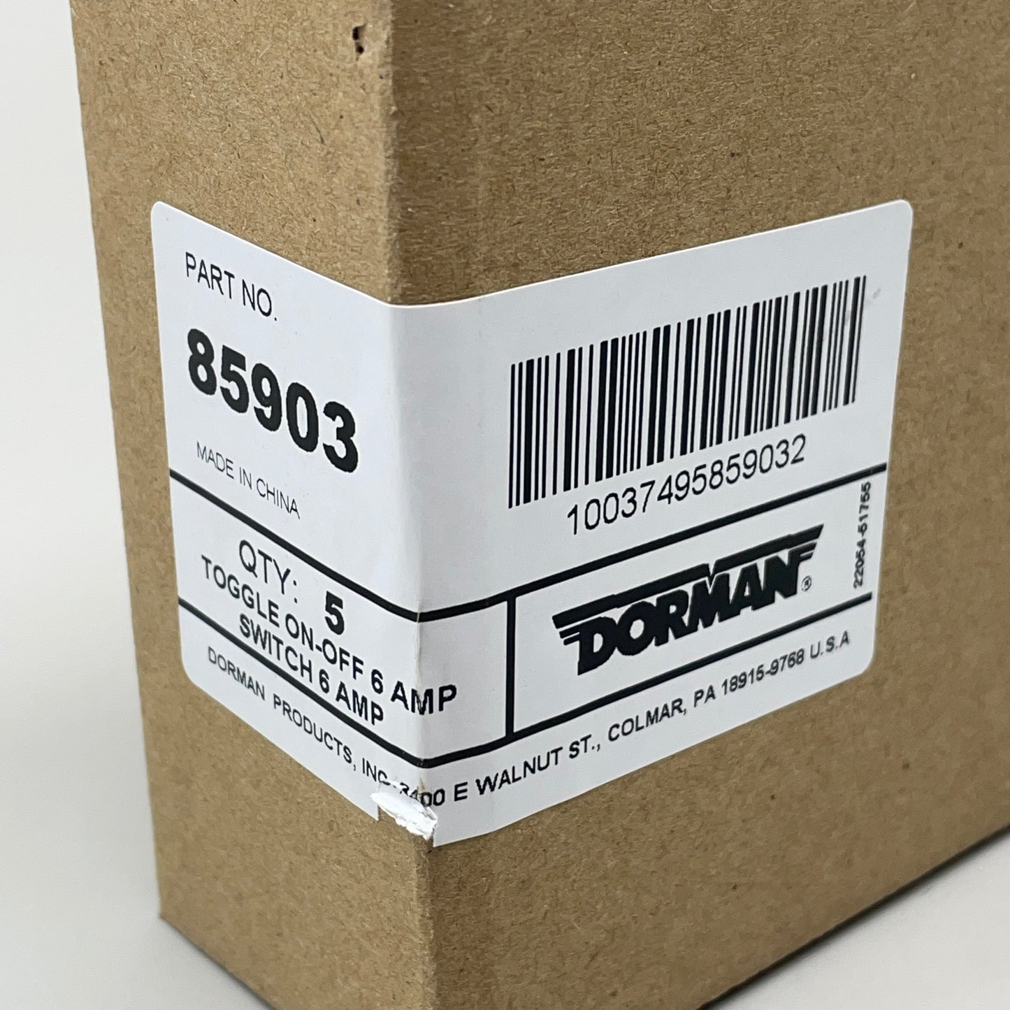 DORMAN (5 PACK) Electrical Switches Metal Bat w/ Screw Terminals 6 Amp 72 Watts 85903