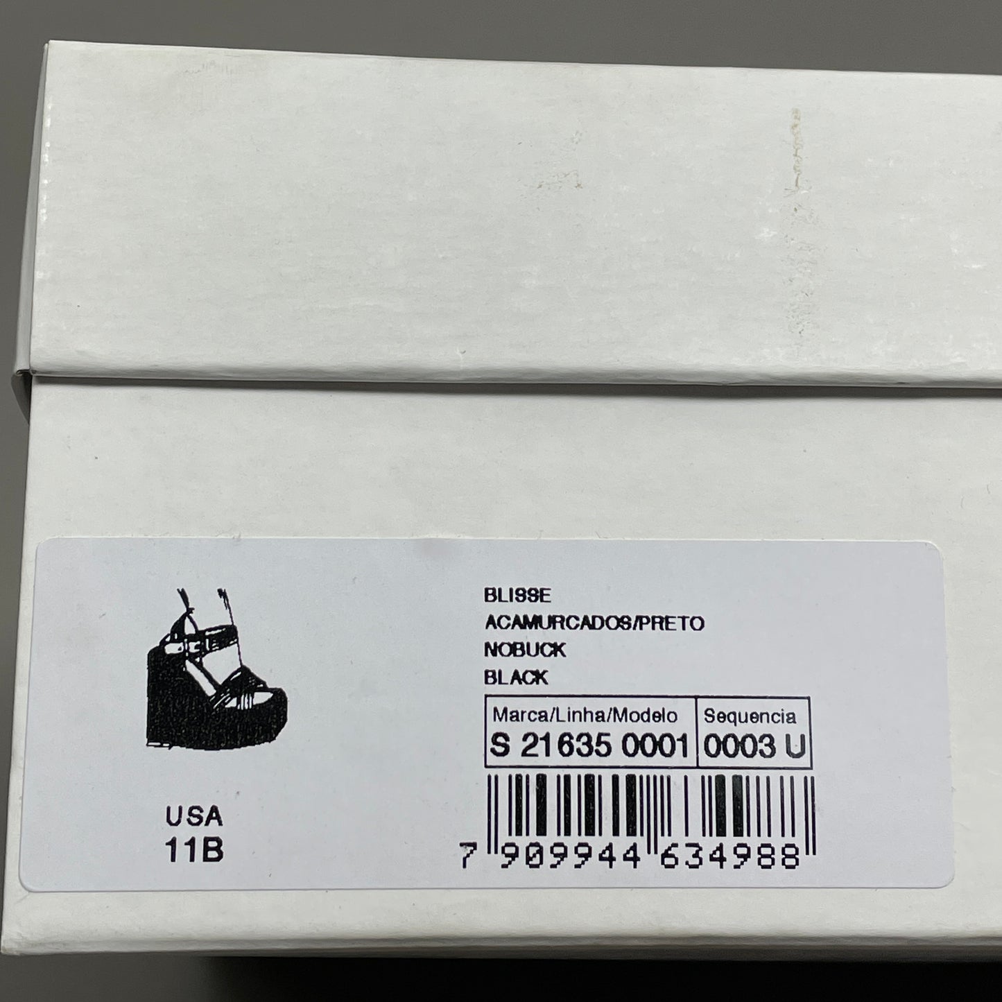 SCHUTZ Blisse Nubuck Platform Buckled Strap Sandal Black Sz 11 S216350001(New)