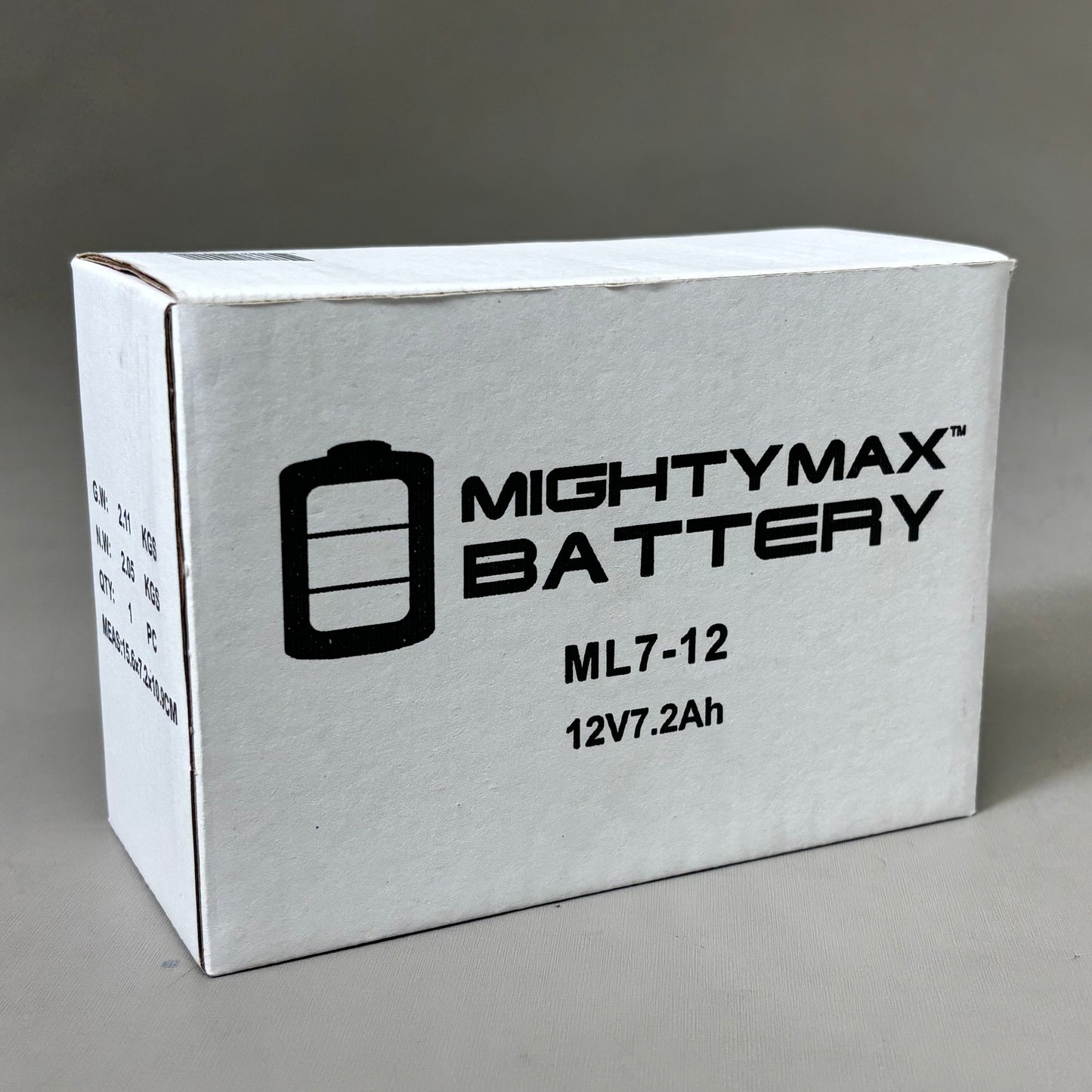 MIGHTYMAX BATTERY (8 PACK) Heavy-Duty Calcium-Alloy Grid Battery 12V ML7-12