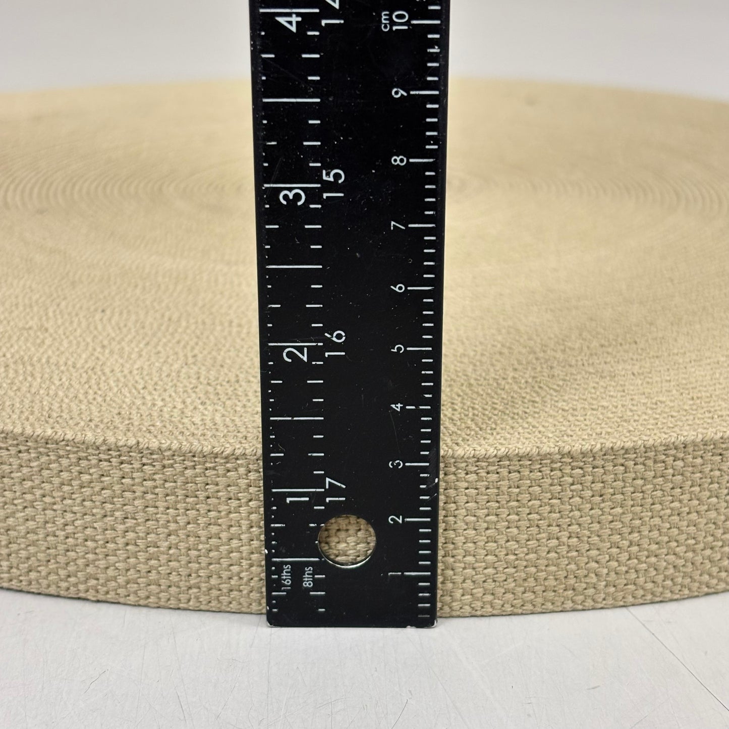 NORTH EAST KNITTING Heavy Duty Cotton Webbing/Belting 1-1/4"x50yds Beige WCAW