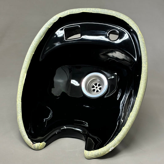 BUY RITE Paris Pedestal Shampoo Unit All Hardware & Vacuum Breaker Black TS-0325