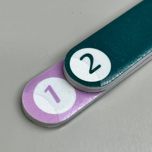 WALGREENS (6 PACK!) 2-Way Nail Shaper File Medium to Medium Fine 7" WIC 254453