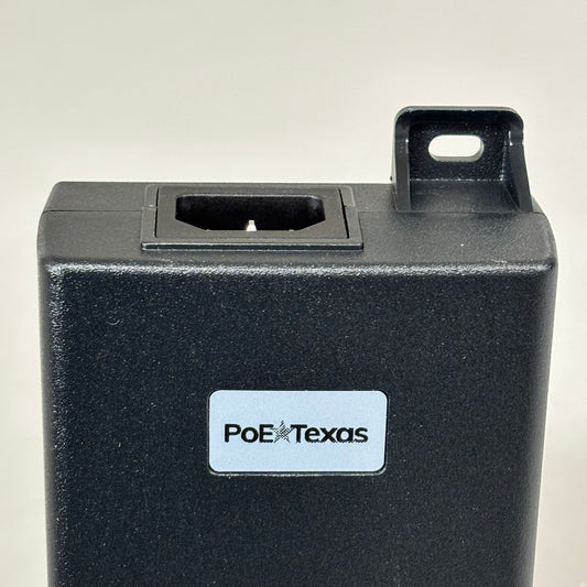POE TEXAS Dual Signature Injector Output W/ Surge Protection 55V 60W Output Black BT-1-55V60W