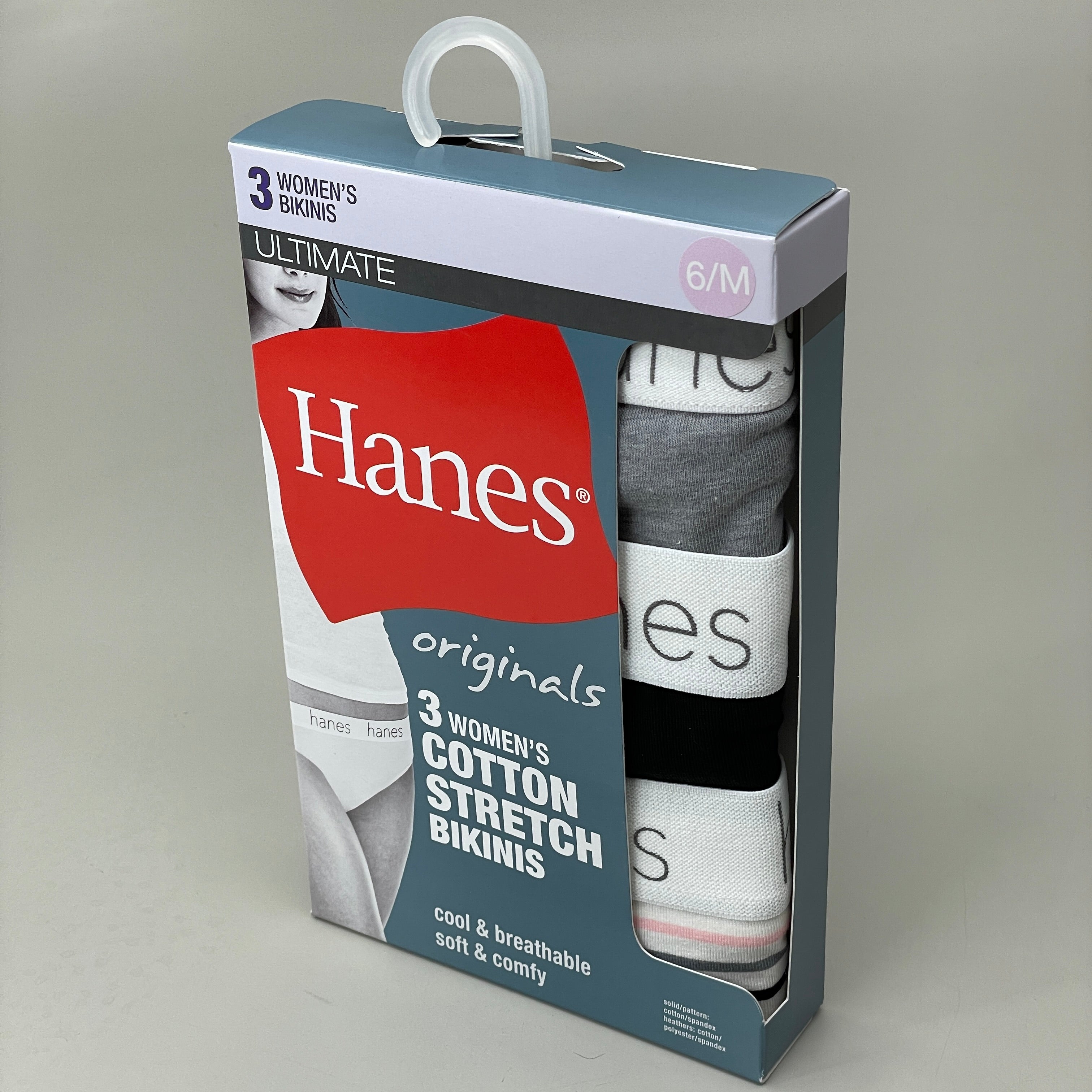 Buy Hanes Women's Originals Panties Pack, Breathable Cotton