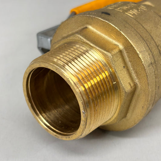 RUBINC Threaded Ball Brass Valve S95 600 CWP PN40 DN40 1-1/2" Made in Italy