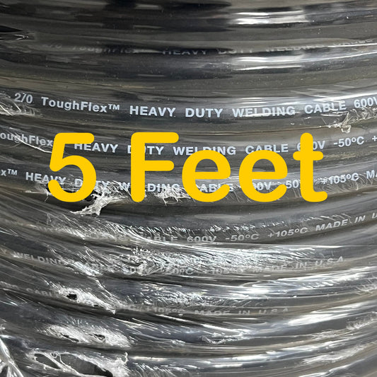 KALAS ToughFlex 2/0 Welding Cable 600V (5 FEET) 1235B USA