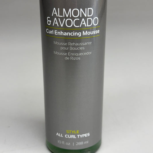 DESIGN ESSENTIALS Almond & Avocado Curl Enhancing Mousse 10 fl oz BB 06/27